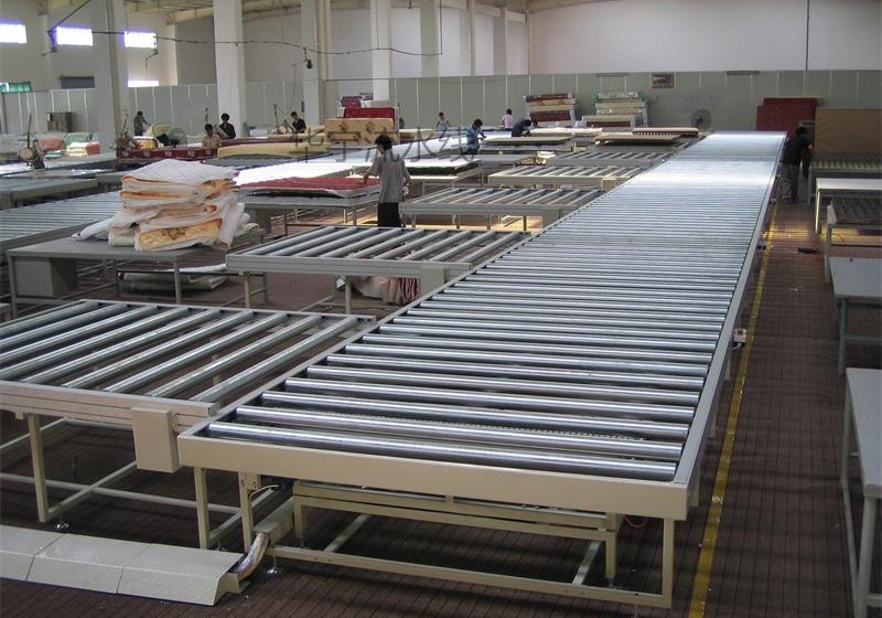 席夢絲床墊輸送流水線